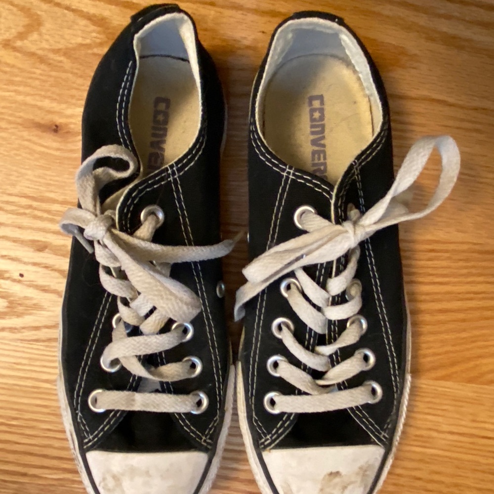 Black and White Converse Sneakers